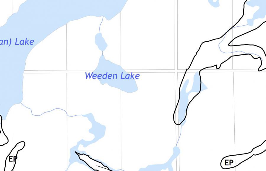 Zoning Map of Weeden Lake in Municipality of Seguin and the District of Parry Sound